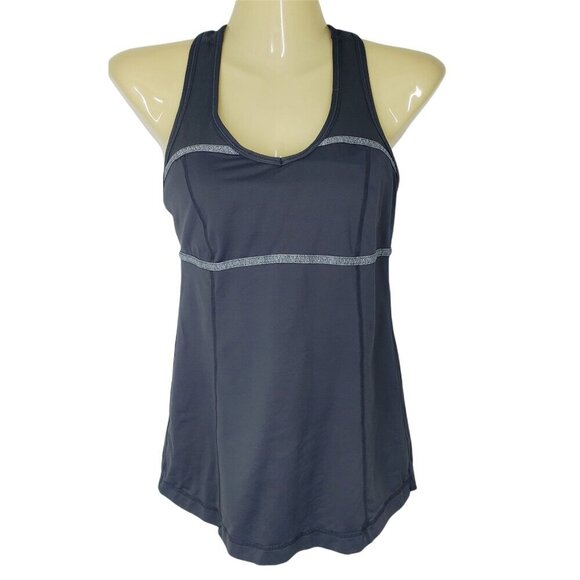 Lululemon Gray Racerback Tank Top Women's Size 6‎ - Picture 1 of 7